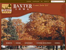 Tablet Screenshot of baxter-iowa.com